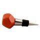 Solid Orange Octagon Ceramic Wine Stopper Online